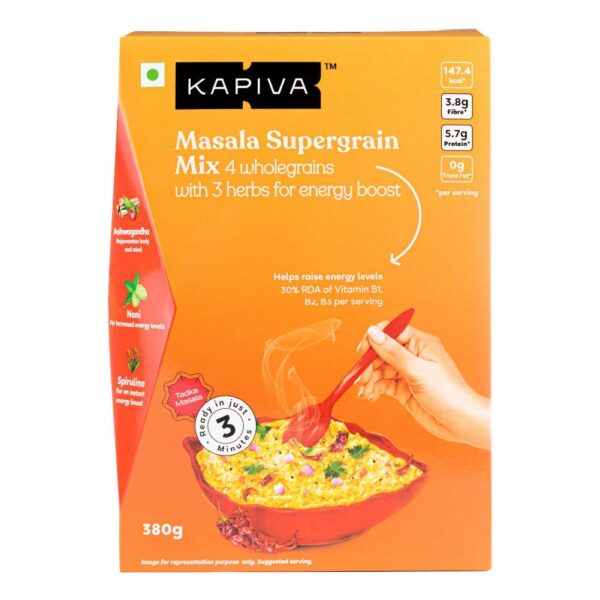 Kapiva Masala Supergrain Mix Weight Management 380 Gms for boosting immunity