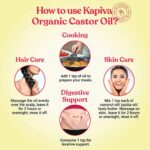 Kapiva Organic Castor Oil 250 ml for moisturizes the hair, boost skin health, improving hair growth - Image 6