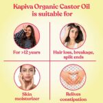 Kapiva Organic Castor Oil 250 ml for moisturizes the hair, boost skin health, improving hair growth - Image 7