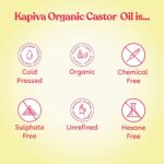 Kapiva Organic Castor Oil 250 ml for moisturizes the hair, boost skin health, improving hair growth - Image 8