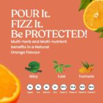 Kapiva Warrior Fizz 11-In-1 Immunity Supplement Natural Orange Flavour Effervescent Powder 100 gm for maintaining the immune system - Image 4