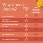 Kapiva Warrior Fizz 11-In-1 Immunity Supplement Natural Orange Flavour Effervescent Powder 100 gm for maintaining the immune system - Image 6
