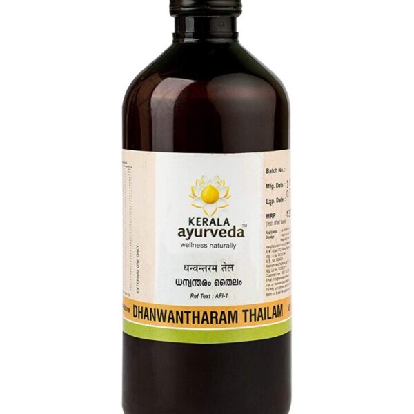 Kerala Ayurveda Dhanwantharam Thailam 200 Ml for osteoarthritis, spondylosis, headache