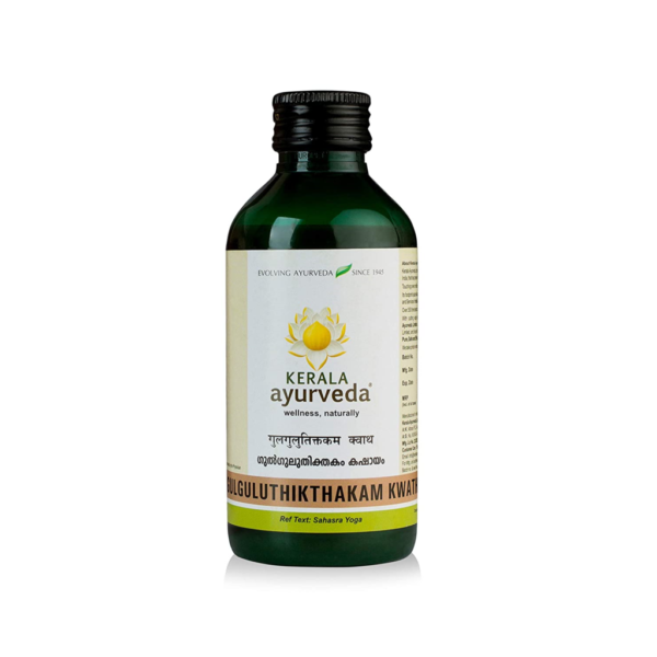 Kerala Ayurveda Gulguluthikthakam Kwath 200 Ml for Rheumatoid arthritis, Skin diseases