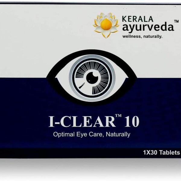 KERALA ayurveda I-Clear 10-30 Tablets for improves MPOD, Visual acuity, foveal thickness