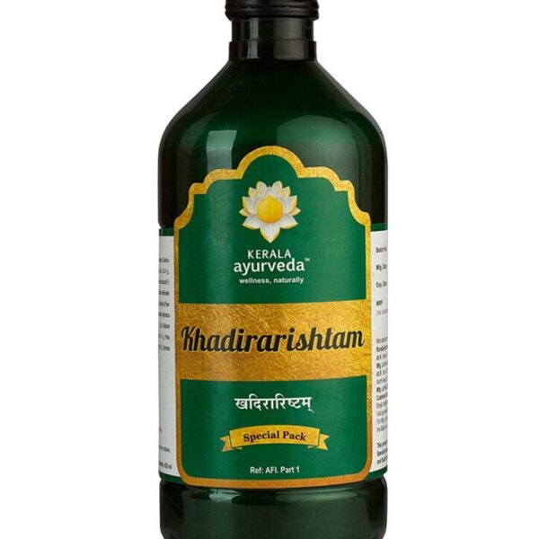 Kerala Ayurveda Khadirarishtam 435 Ml for blood purifier, immunomodulator, anti-infective