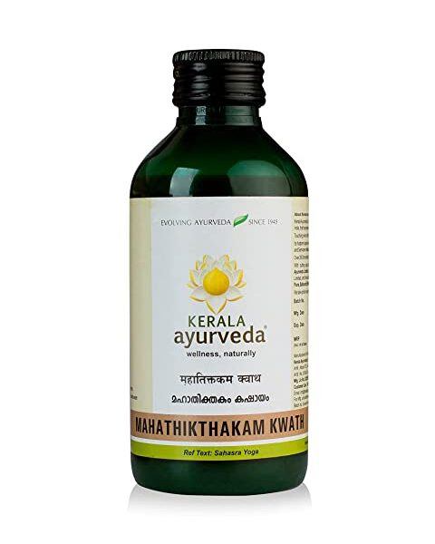 Kerala Ayurveda Madhusnuhethikthakam Kwath 200 Ml for Skin diseases, Chronic ulcer