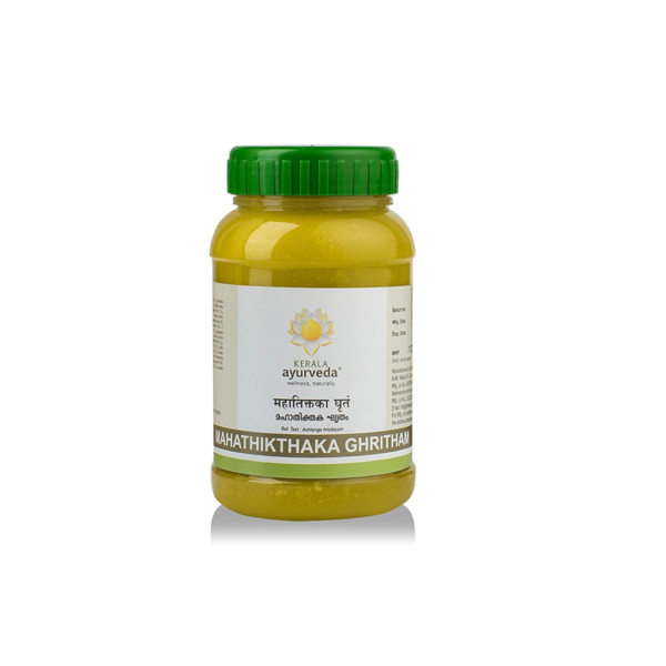 Kerala Ayurveda Mahathikthaka Ghritham 150 ml for skin diseases, treat erysipelas, pruritus, carbuncle, chronic ulcer