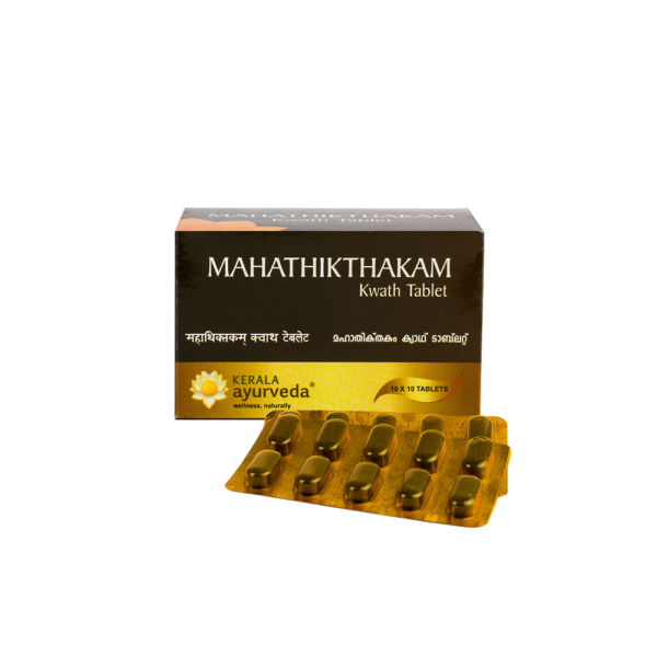 Kerala Ayurveda Mahathikthakam Kashayam Tablet 100 Nos for gas trouble, jaundice