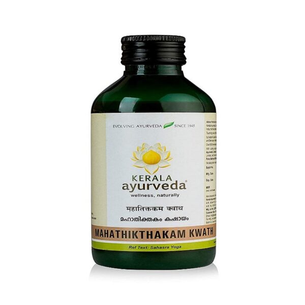 Kerala Ayurveda Mahathikthakam Kwath 200 Ml for Burning Sensation, Itching, Goitre, Gas Trouble