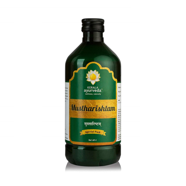 Kerala Ayurveda Mustharishtam 435 Ml for loss of appetite, indigestion, severe diarrhea, dysentery, malabsorption syndrome