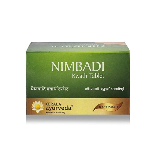 Kerala Ayurveda Nimbadi Kwath Tablet 100 Tab for purifying the blood, skin diseases