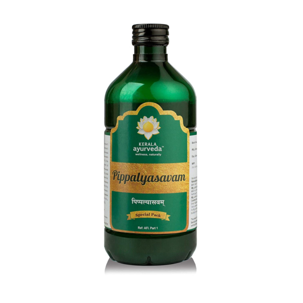 Kerala Ayurveda Pippalyasavam 435 Ml for relieve indigestion, Anaemia, Hemorrhoids