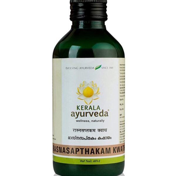 Kerala Ayurveda Rasnasapthakam Kwath 200 Ml for back ache, gout, arthritis, stiff joints