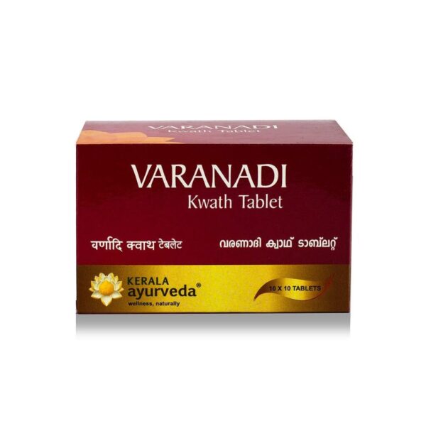 Kerala Ayurveda Varanadi Kwath Tablet 100 Tab for high cholesterol levels, breathing problems