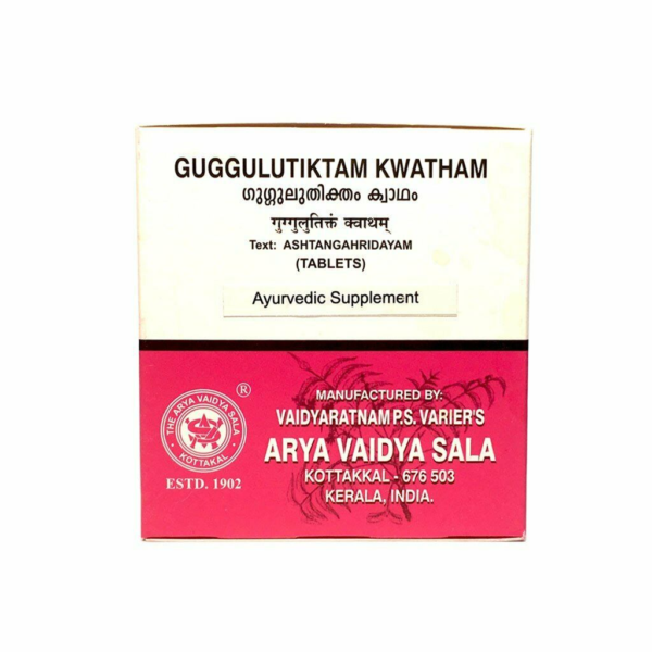 Kottakkal Ayurveda Guggulutiktam Kwatham 100 Tablet for Skin Disorders Inflammatory Disease