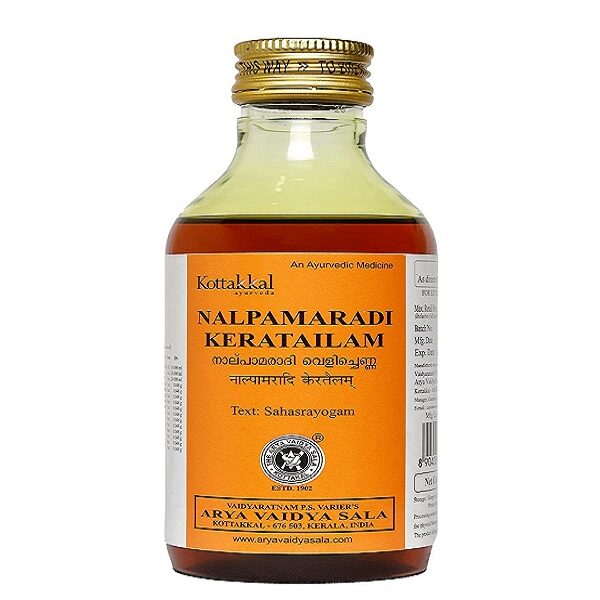 Kottakkal Ayurveda NALPAMARADI KERA TAILAM(200ml) For skin discolouration, dermatitis, , infant care