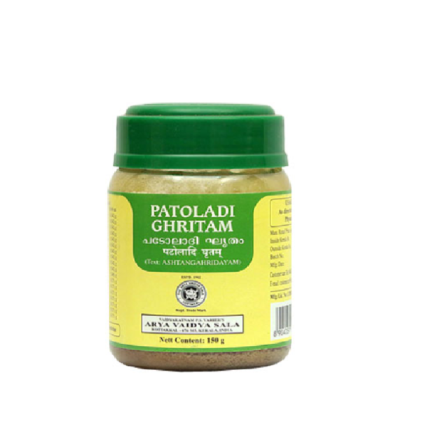 Kottakkal Ayurveda Patoladi Ghritam 150gm for Ear Disease Throat Infection Eye Disorders Cataract Night Blindness Anosmia