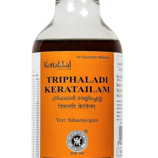 Kottakkal Ayurveda TRIPHALADI Tailam 200ml for hair growth hair care