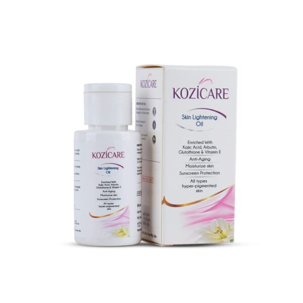 Kozicare Skin Whitening Fairness Oil 60 ml For Healthy Skin, Hydrated Skin, under-eye puffiness