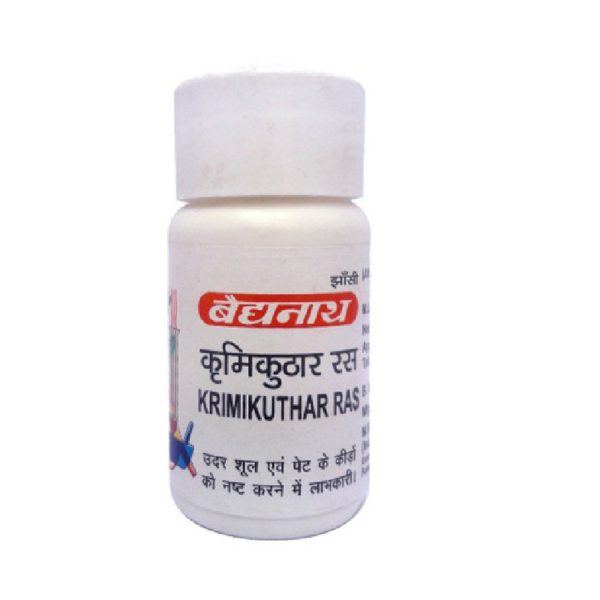 Baidyanath Krimikuthar Ras (40tab) For Intestinal worms infestation and related symptoms