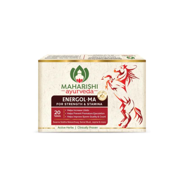 Maharishi Ayurveda Energol-MA Tablet - 20 Tablets For sexual disorders of men, spermatorrhoea, weakness