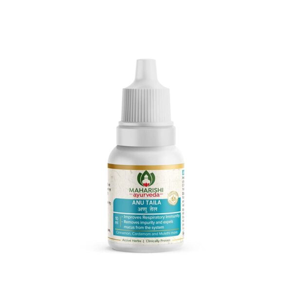 Maharishi Ayurveda Anu Taila | 10 ml x 2 For Nasal Congestion, Migraine and Sinusitis, Sensory Perceptions