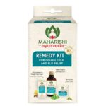 Maharishi Ayurveda Ayurvedic Remedy Kit Kasni: 50 ml,Prandhara: 3ml,Kanth Sudha: 30 pastilles for nasal congestion and excessive sneezing