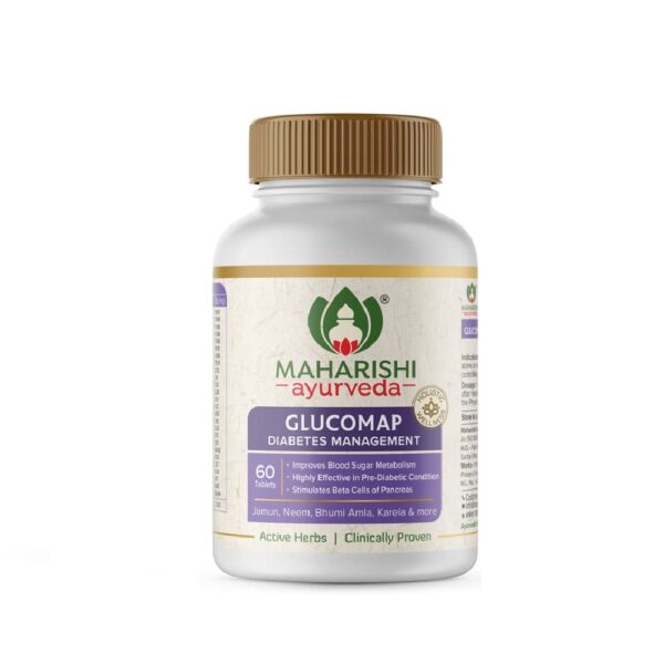 Maharishi Ayurveda Glucomap (60 tablets) For Diabetes Management, Blood Sugar Levels