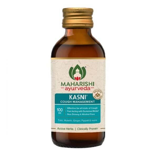Maharishi Ayurveda Kasni Cough Syrup 100 ml For Kids Dry Cough Chronic Cough , Throat Care