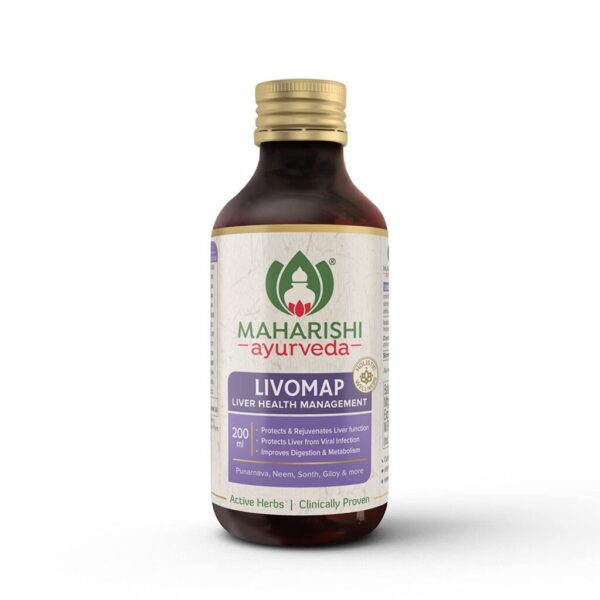 Maharishi Ayurveda Livomap Syrup 200 ml For Hepatitis, Sluggish Liver, Anorexia, amoebiasis