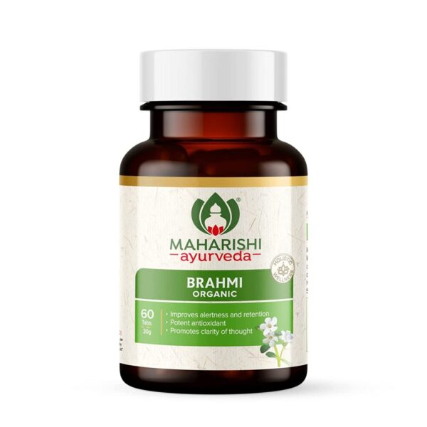 Maharishi Ayurveda Organic Brahmi Tablet (60 Tablets) For improving memory, learning ability and intelligence