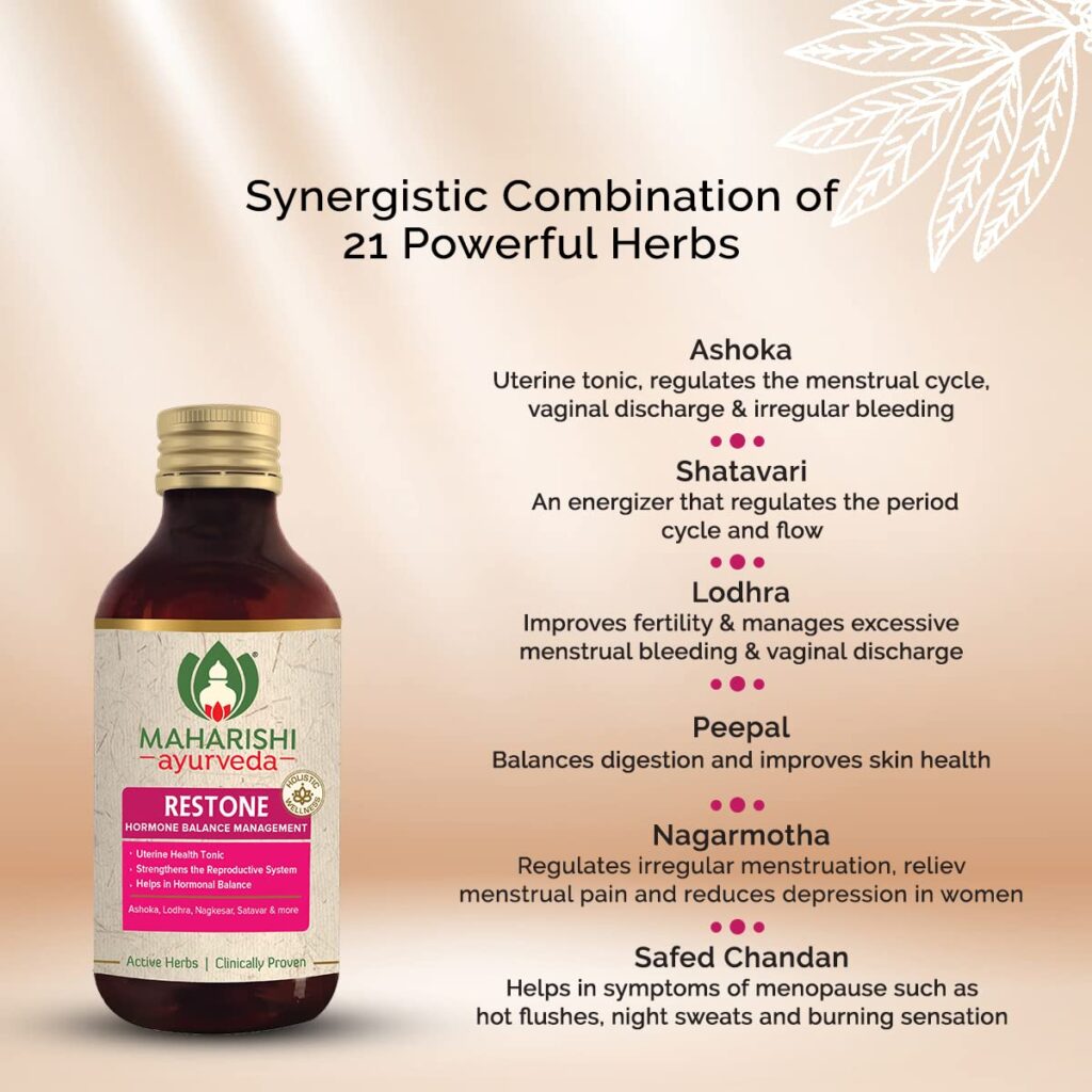 Maharishi Ayurveda Restone 200ML For Healthy Periods, Balances Hormones ...