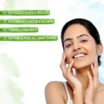 Mamaearth Bye Bye Dark Circles, Under Eye Cream for Dark Circles, with Cucumber & Peptides - 20ml - Image 2