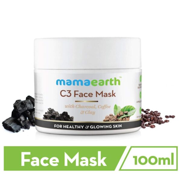 Mamaearth C3 with Charcoal, Coffee & Clay 100ml Face Mask
