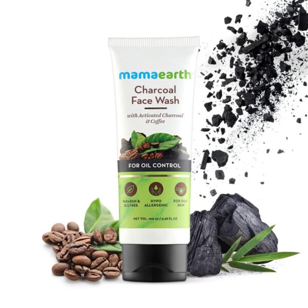 Mamaearth Charcoal Natural Face Wash for oil control and pollution defence - 100 ml
