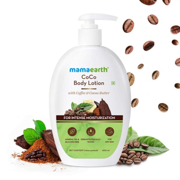 Mamaearth CoCo Body Lotion With Coffee Cocoa for Intense Moisturization - 400 ml