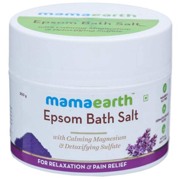 Mamaearth Epsom Bath Salt for Relaxation and Pain Relief (200gm)