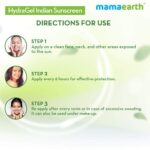 Mamaearth HydraGel Indian Sunscreen SPF 50, With Aloe Vera & Raspberry, for Sun Protection - 50g - Image 6