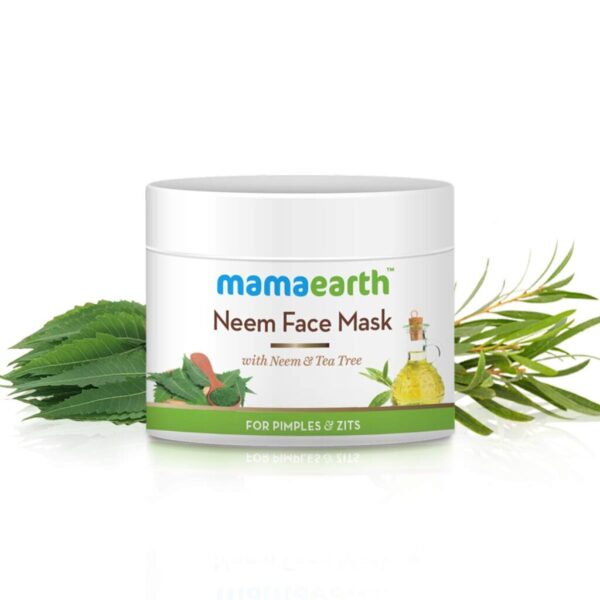 Mamaearth Neem Face Pack, With Neem & Tea Tree For Pimples & Zits 100 ml