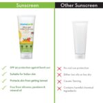 Mamaearth's Ultra Light Natural Sunscreen Lotion SPF 50 PA+++ For Indian Skin, With Turmeric & Carrot Seed, 80ml - Image 3