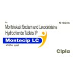 Montecip LC Tablet - 10 Tablets for Allergic skin conditions