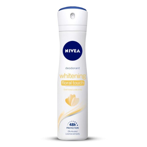 NIVEA Deodorant, Whitening Floral 150ml For smooth underarms, long lasting odour control