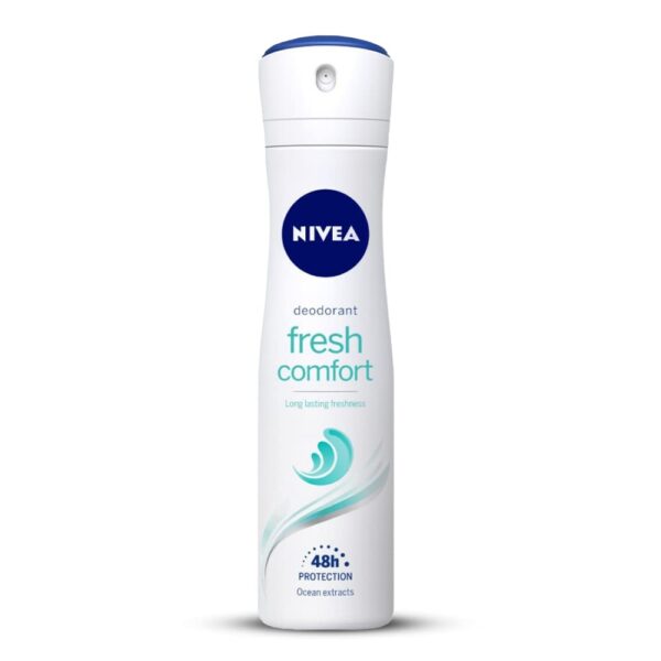 NIVEA Women Deodorant, Fresh Comfort, 150 ml For Women Underarm Skin, Long-lasting Odor