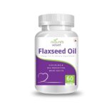 Nature's Velvet FlaxSeed Oil 1000mg(Omega 3-6-9) 60 Softgel Capsules For overall health, healthy hair and nails