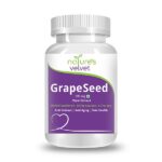 Natures Velvet Grape Seed Pure Extract 500 mg, 60 Veggie Capsules For immune function, managing belly fat