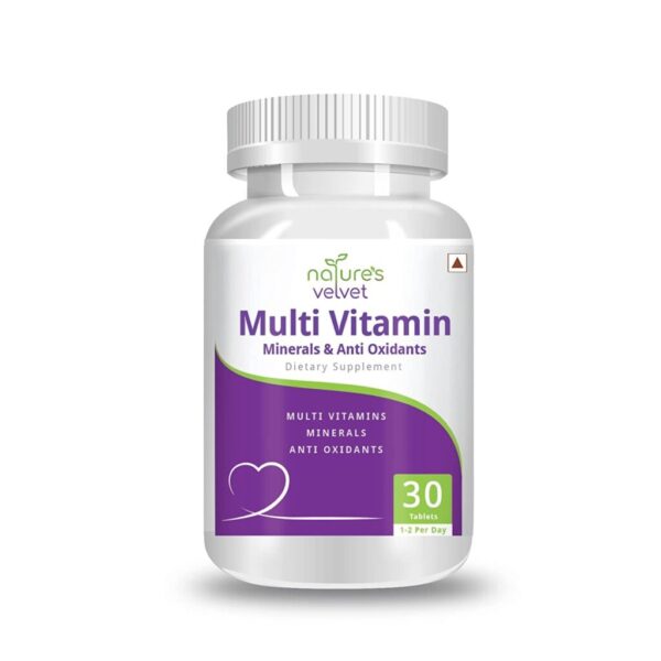 Nature's Velvet Multivitamins,Minerals and Antioxidants 30 Tablets For Overall Health