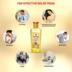 Navratna Gold Ayurvedic Oil 200 ml For stress and headache, Body Aches, Sleeplessness and Fatigue - Image 5