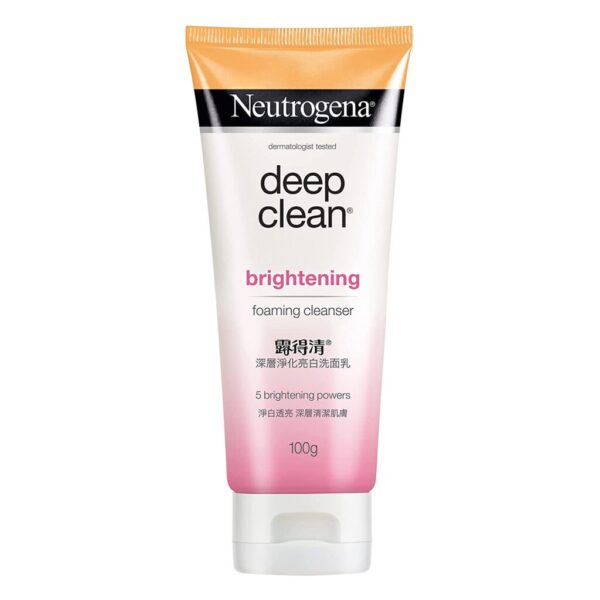 Neutrogena Deep Clean Brightnening Foaming Cleanser - 100g For cleaner, fairer and more radiant skin