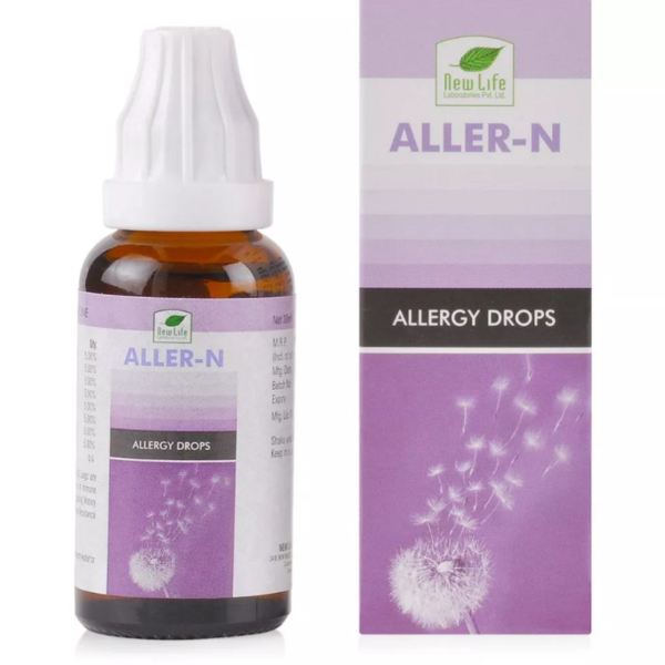 New Life Aller N Drops (30ml) For Allergic Rhinitis, Nasal Polypus, Sinusitis, Itchy Eyes, Watery Nose